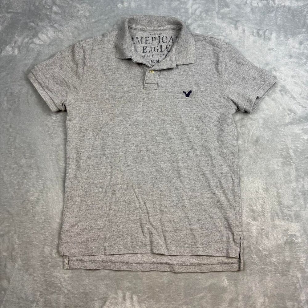 American-eagle Men's Grey Polo-shirts